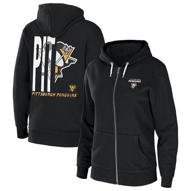 Womens WEAR by Erin Andrews Black Philadelphia Flyers Sponge Fleece Full-Zip Hoodie Product Image