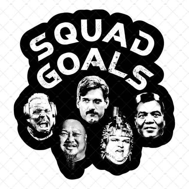 Squad Goals Running Man - Sticker Male Product Image