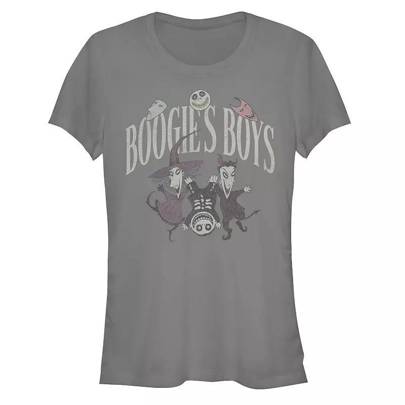 Disneys The Nightmare Before Christmas Womens Boogies Boys Tee, Girls Grey Product Image