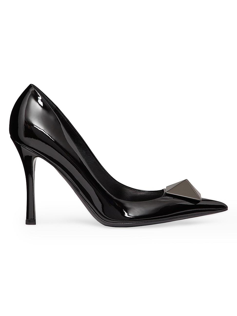 Womens One Stud Patent Leather Pumps 100MM product image