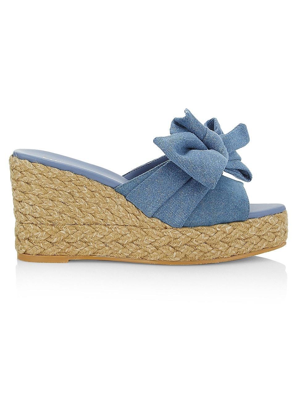 Womens Love Knot Espadrille Wedge Sandals Product Image