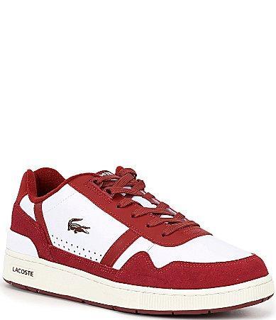 Lacoste Mens T-Clip Mixed Media Sneakers Product Image