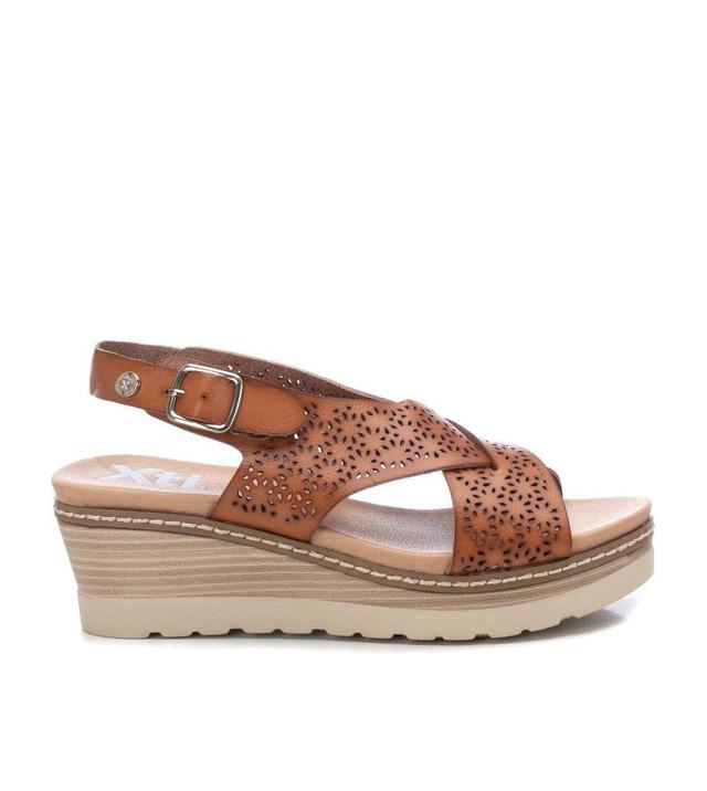 Xti Womens Wedge Sandals By Medium Brown Product Image