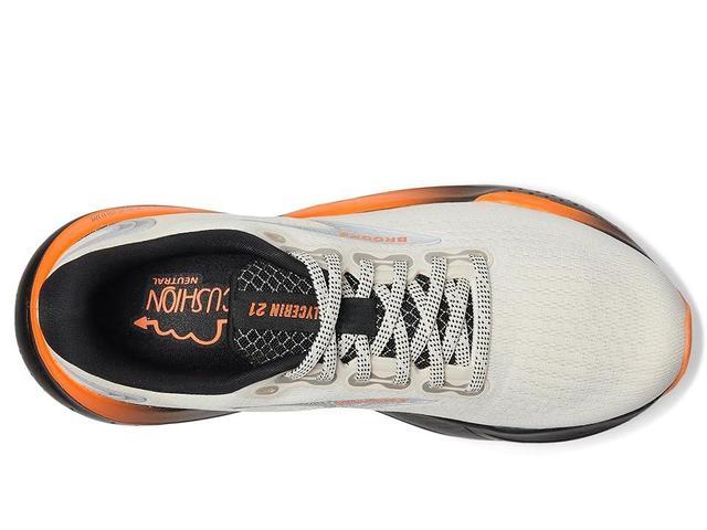 Brooks Glycerin 21 (Ecru/Orange/Black) Men's Shoes Product Image