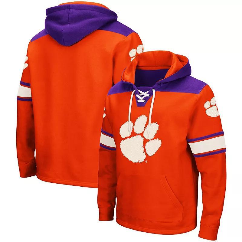 Mens Colosseum Orange Clemson Tigers 2.0 Lace-Up Pullover Hoodie Product Image