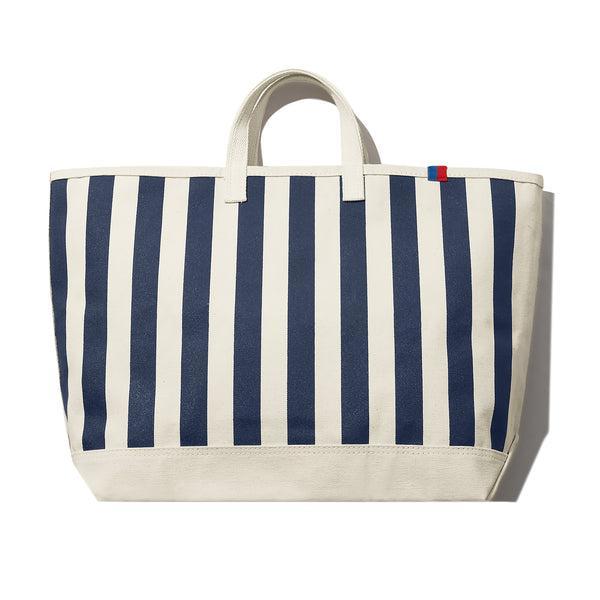 The All Over Striped Tote - Canvas/Navy Product Image