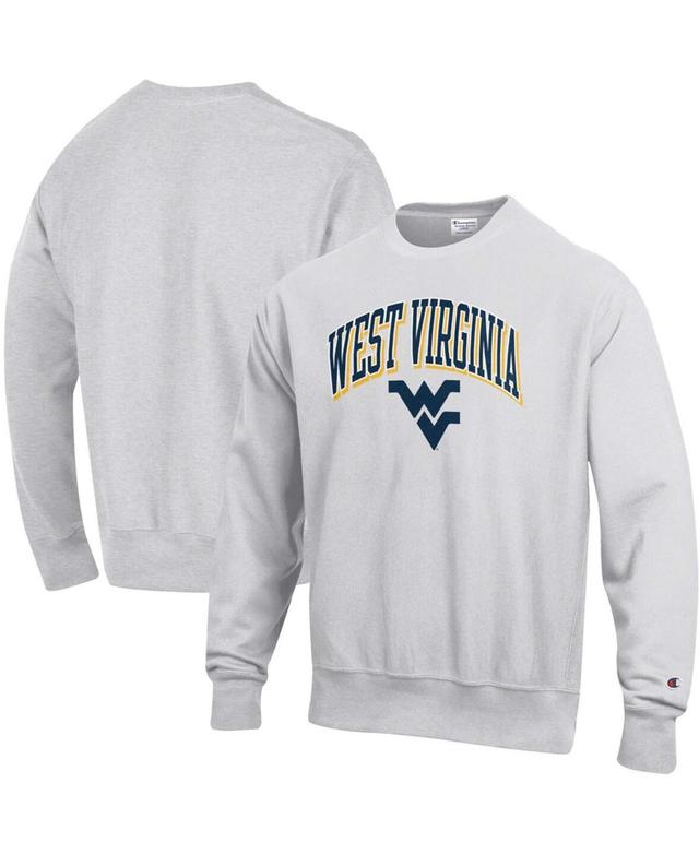 Mens Champion Gray West Virginia Mountaineers Arch Over Logo Reverse Weave Pullover Sweatshirt WVU Grey Product Image