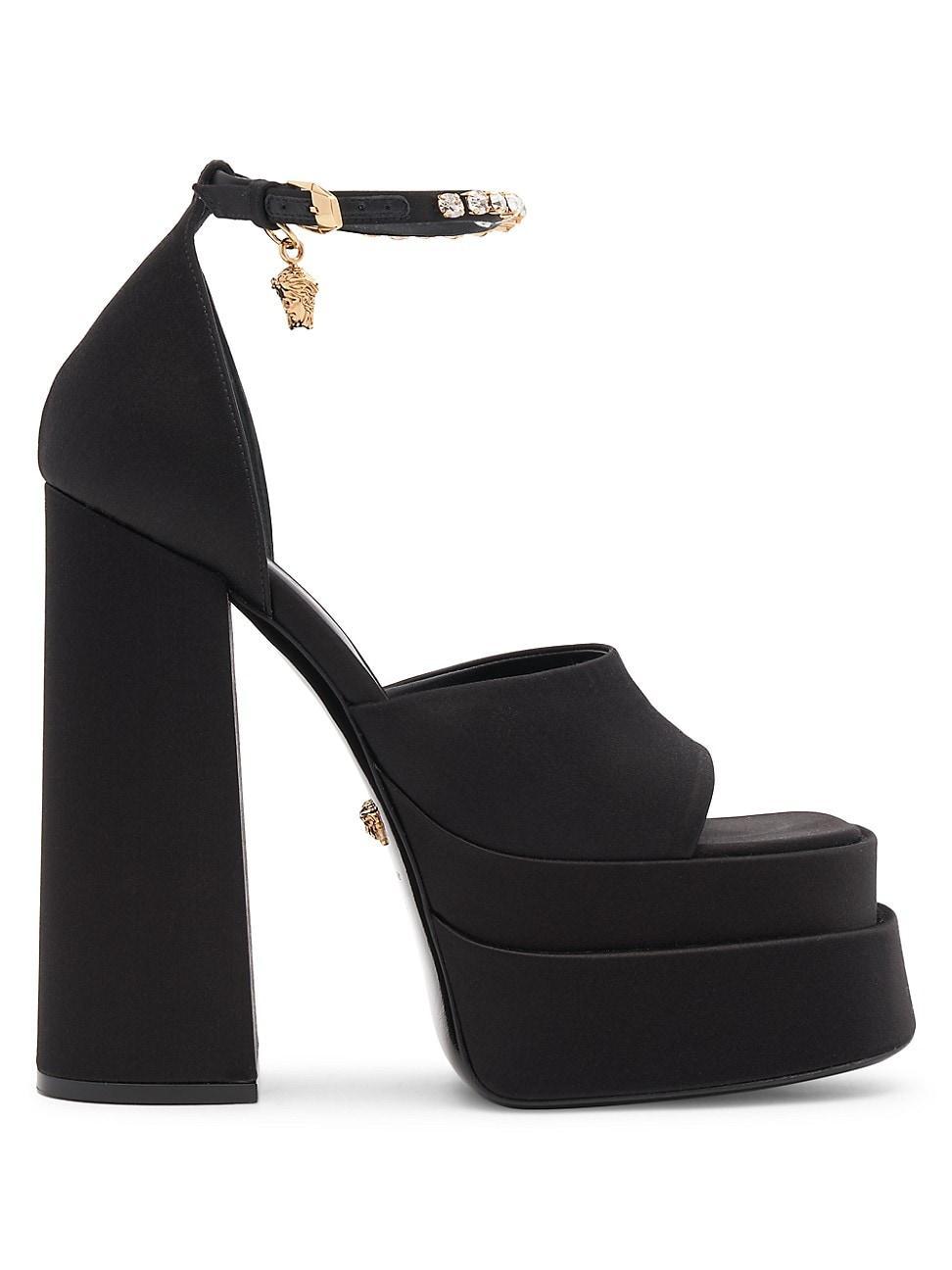 Versace Womens Ankle Strap Platform High Heel Sandals Product Image