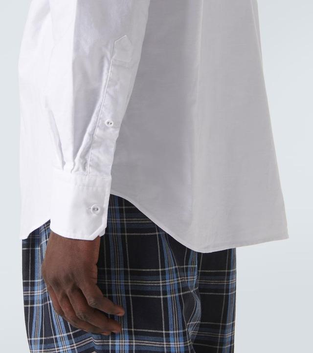 THOM BROWNE Cotton Shirt In White Product Image