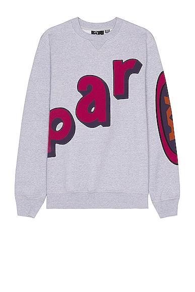 By Parra Loudness Crewneck in Heather Grey - Grey. Size L (also in ). Product Image