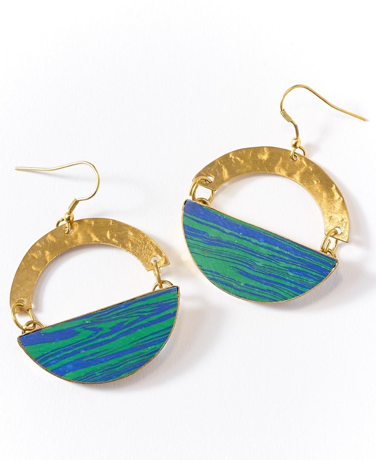 Womens Ria Drop Earrings - Blue Product Image