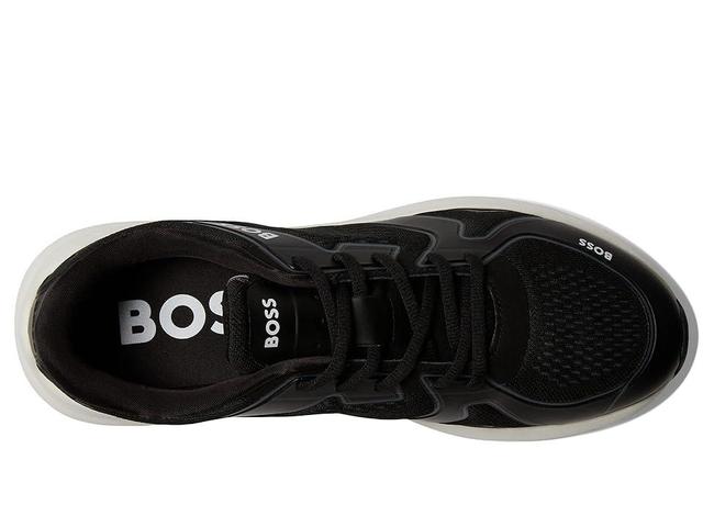 BOSS Owen Running Style Mix Materal Sneakers Midnight) Men's Shoes Product Image