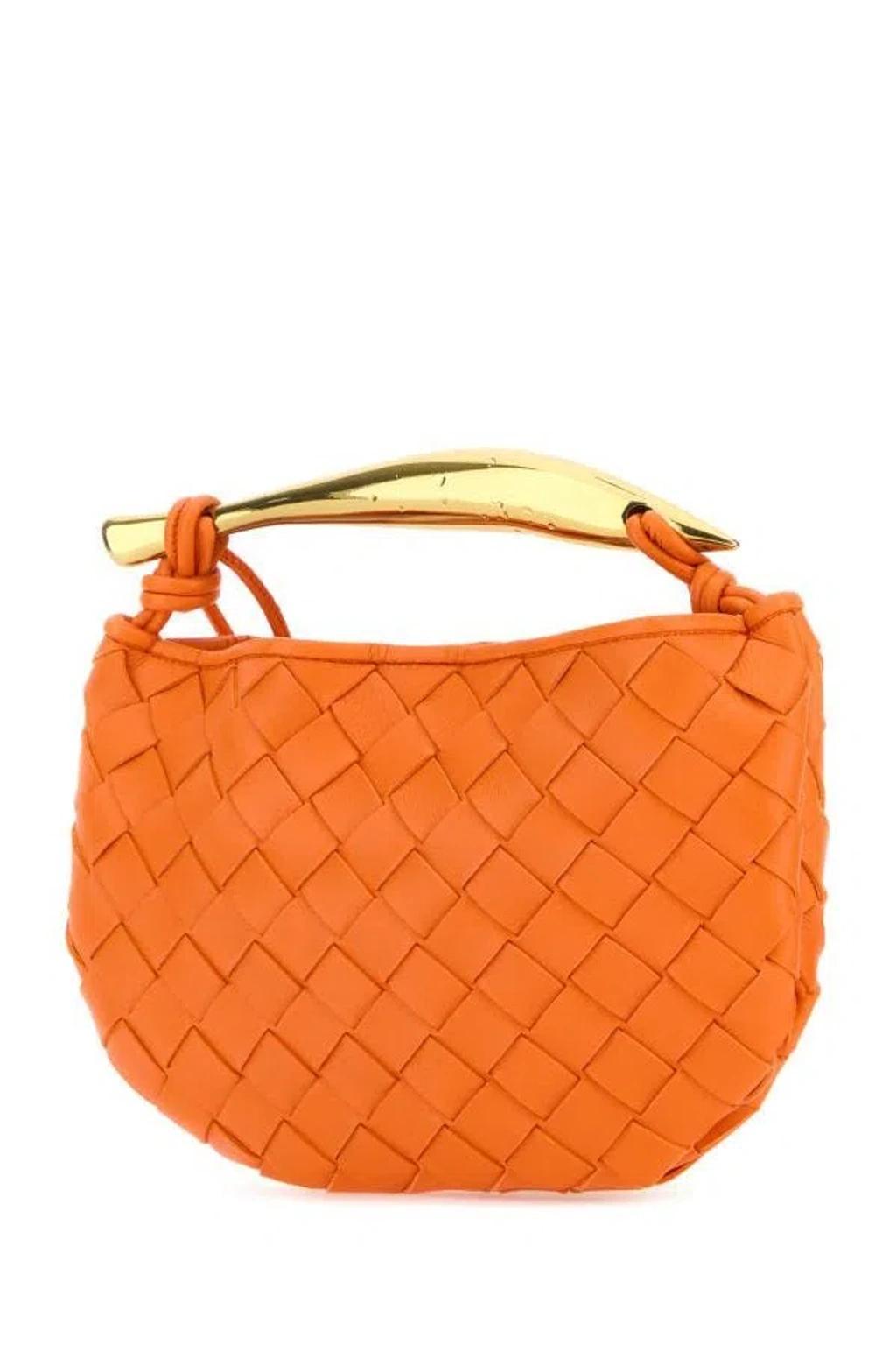 Orange Leather Sardine Handbag Product Image