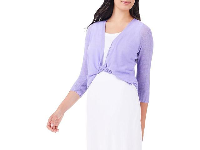 NIC+ZOE 4-Way Cardigan (Lavender) Women's Sweater Product Image