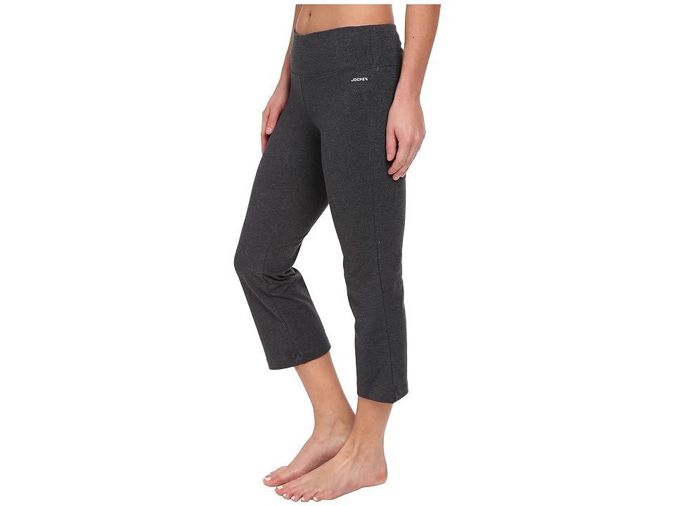 Jockey Sport Slim Flare Capris, Womens Grey Product Image