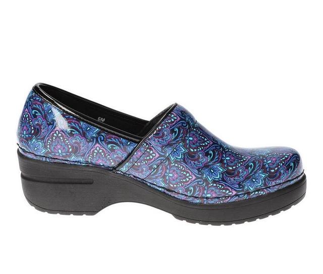 Women's Easy Works by Easy Street Lead Navy Paisley Slip-Resistant Clogs Product Image