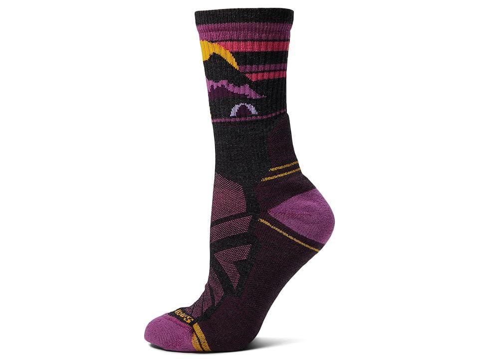 Smartwool Hike Light Cushion Mountain Moon Crew (Charcoal) Women's No Show Socks Shoes Product Image