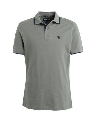 BARBOUR Man Polo Shirt Military Green Size Xxl Cotton Product Image