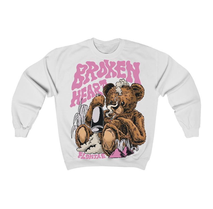 Orchid 4s Flontae Sweatshirt Broken Heart Graphic Product Image