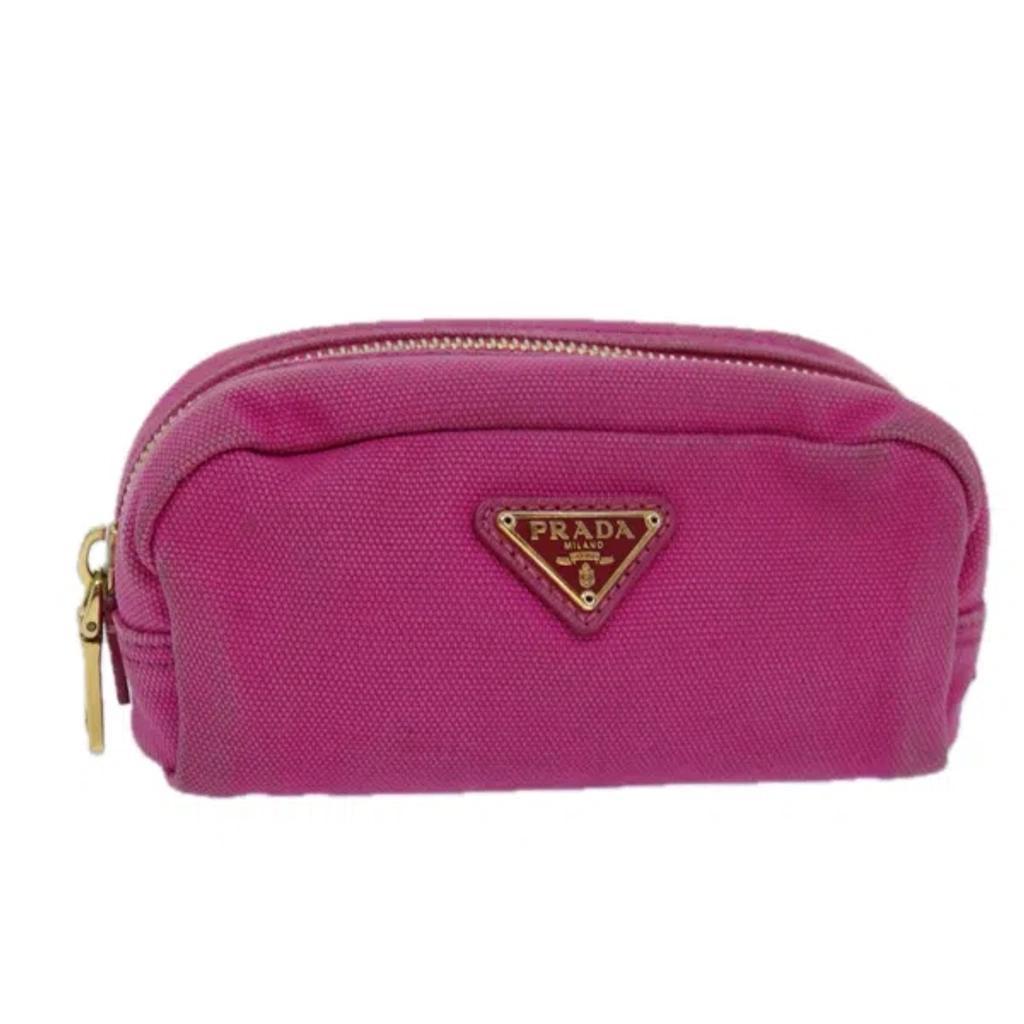 Pink Canvas Clutch Bag () Product Image