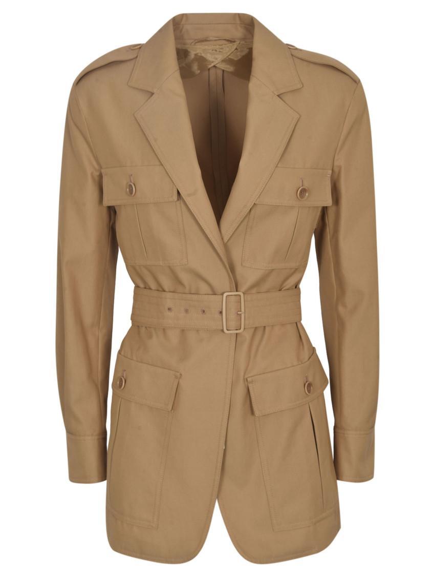 MAX MARA Single Breasted Jacket In Brown Product Image