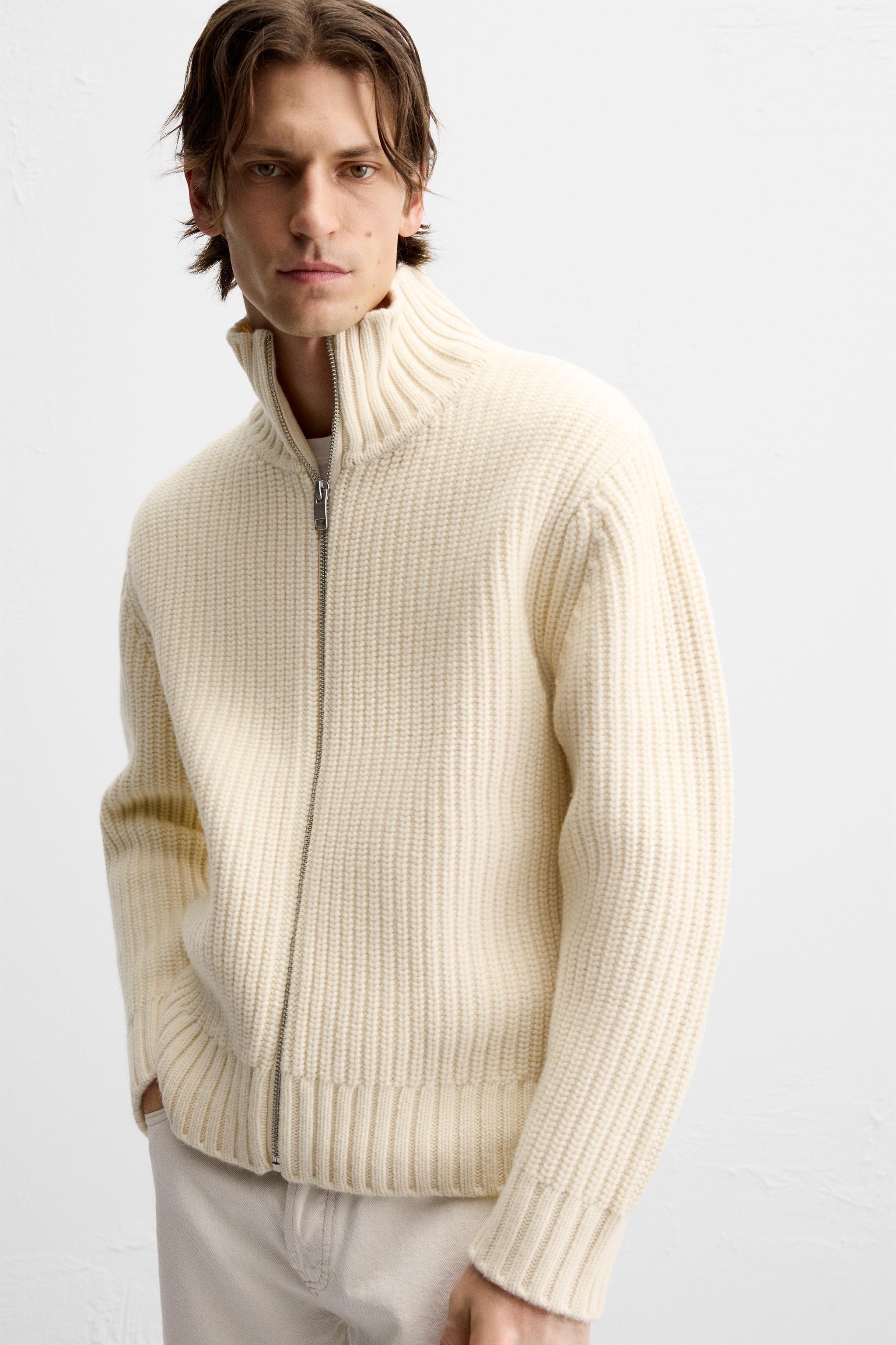 WOOL ZIPPER CARDIGAN Product Image