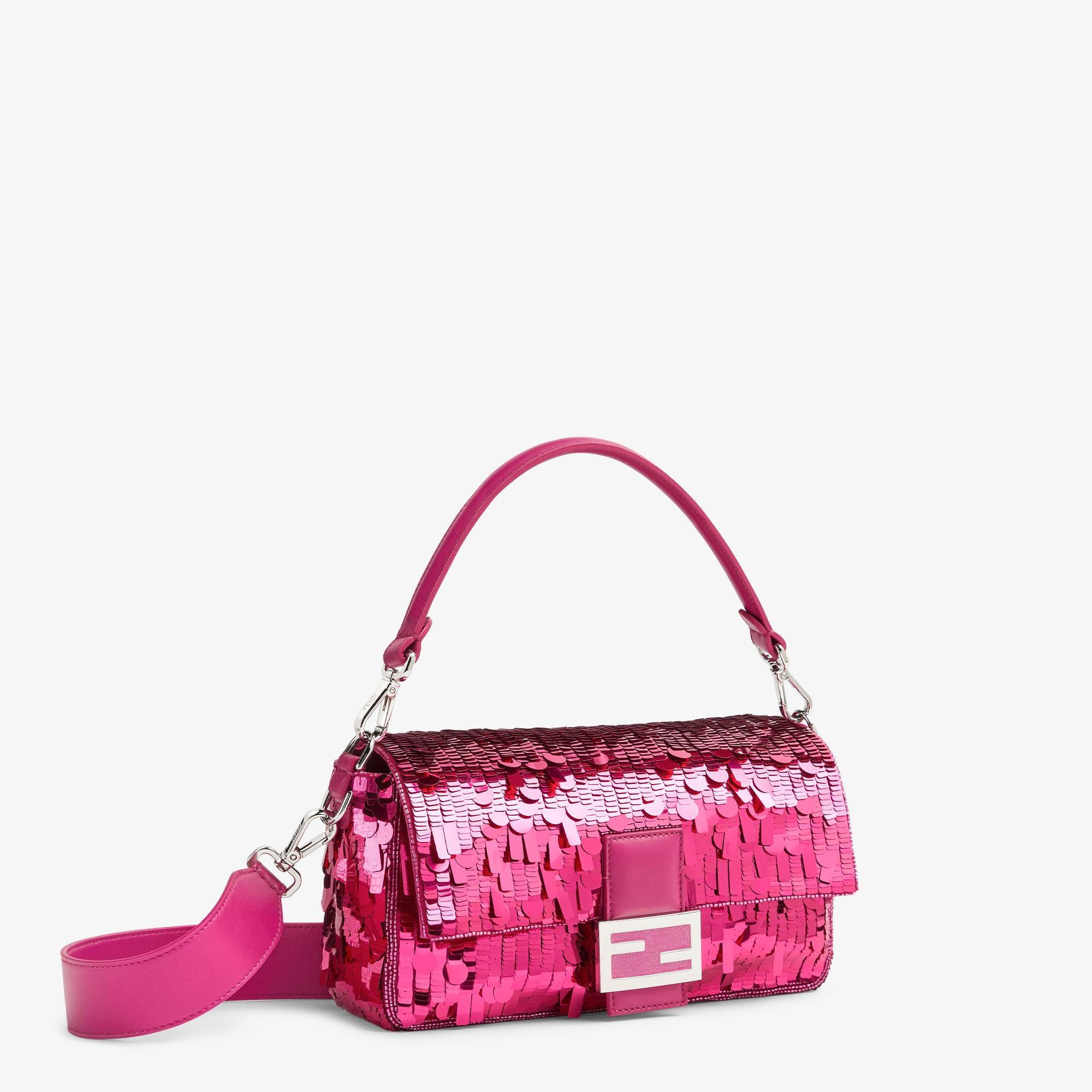 BaguetteFuchsia sequinned bag Product Image