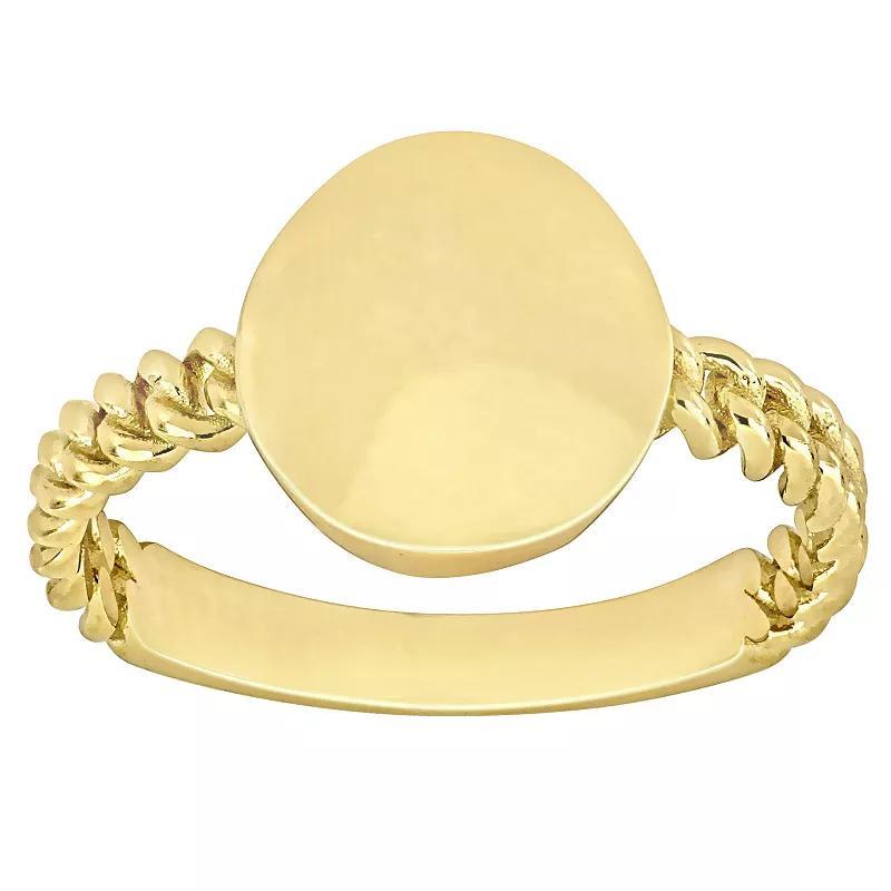 Stella Grace 14k Gold Disc Braided Ring, Womens Product Image