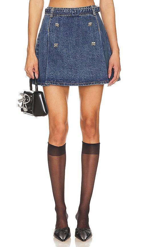 Denim Mini Skirt Product Image