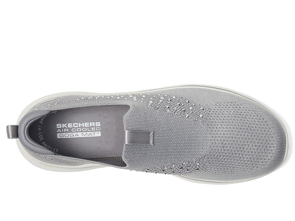 SKECHERS Performance Go Walk 7 Bling (Grey) Women's Walking Shoes Product Image