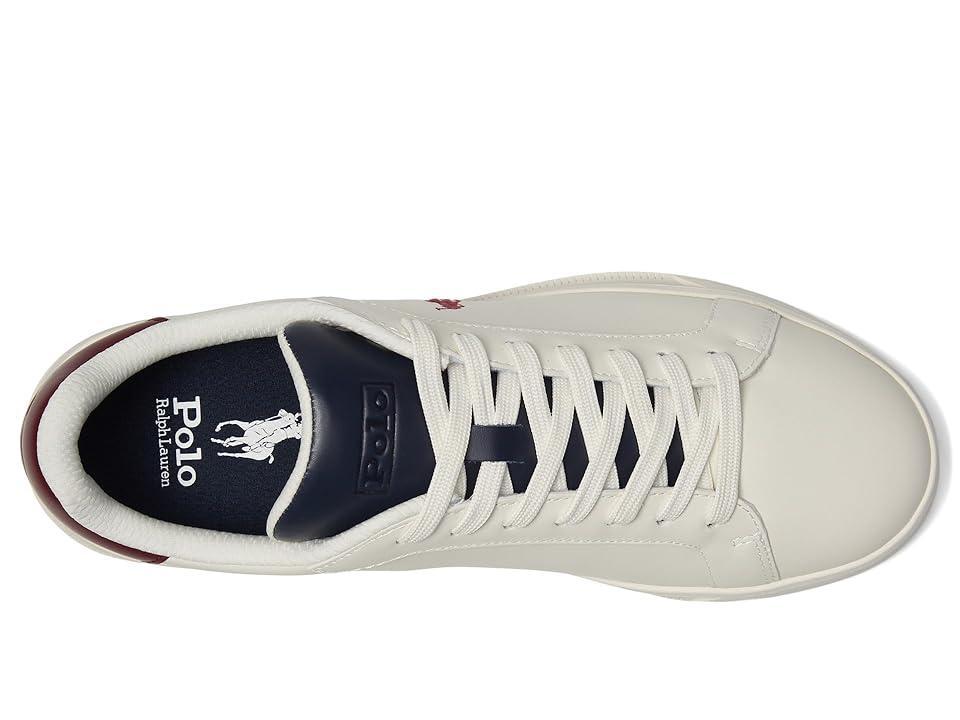 Polo Ralph Lauren Mens Heritage Court Ii Leather Sneaker - WHITE/NAVY Product Image