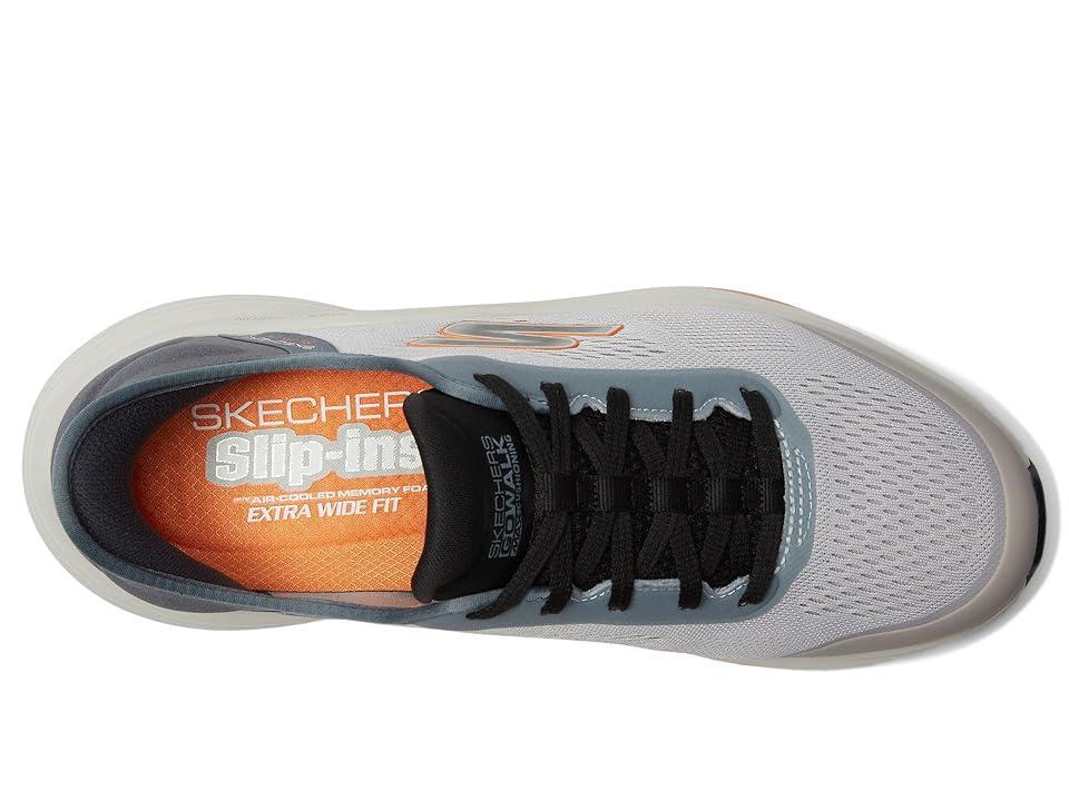 SKECHERS Performance Hands Free Slip-Ins Go Walk Max Walker - Next Generation (Grey/Blue) Men's Walking Shoes Product Image