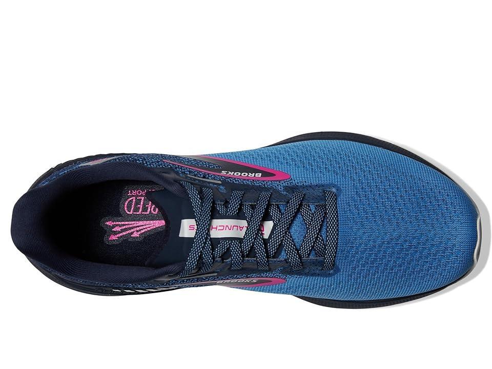 Brooks Launch 10 GTS (Peacoat/Marina /Pink Glo) Women's Shoes Product Image