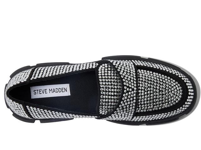 Steve Madden Trifecta-R Loafers (Rhinestone) Women's Shoes Product Image