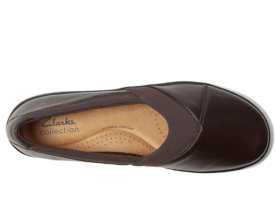 Clarks Cora Charm (Dark Leather) Women's Flat Shoes Product Image