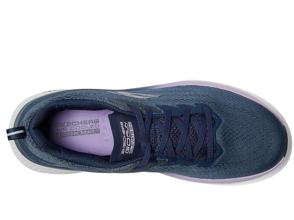 Skechers GO RUN Elevate Womens Athletic Shoes Navy Purple Product Image