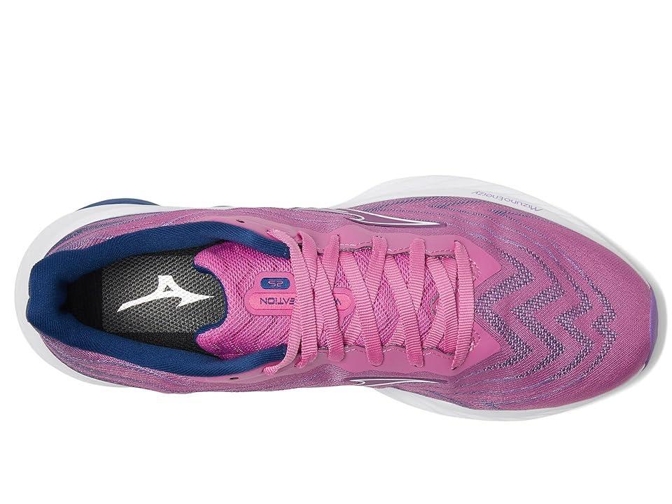 Mizuno Womens Wave Creation 25 SSW - Shoes Rosebud/Navy Peony Product Image