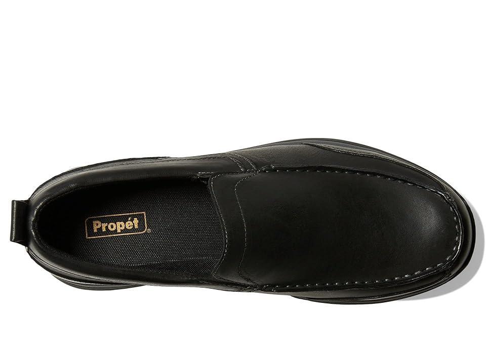 Propet Preston Mens Leather Loafers Brown Product Image