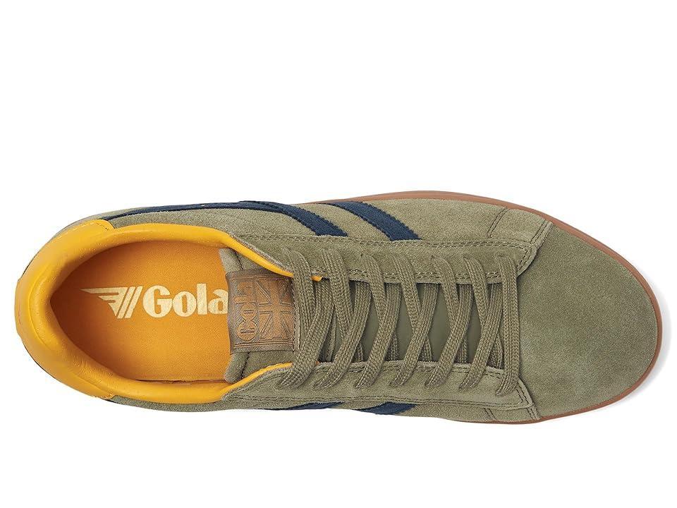 Gola Equipe II Suede (Khaki/Navy/Sun) Men's Shoes Product Image