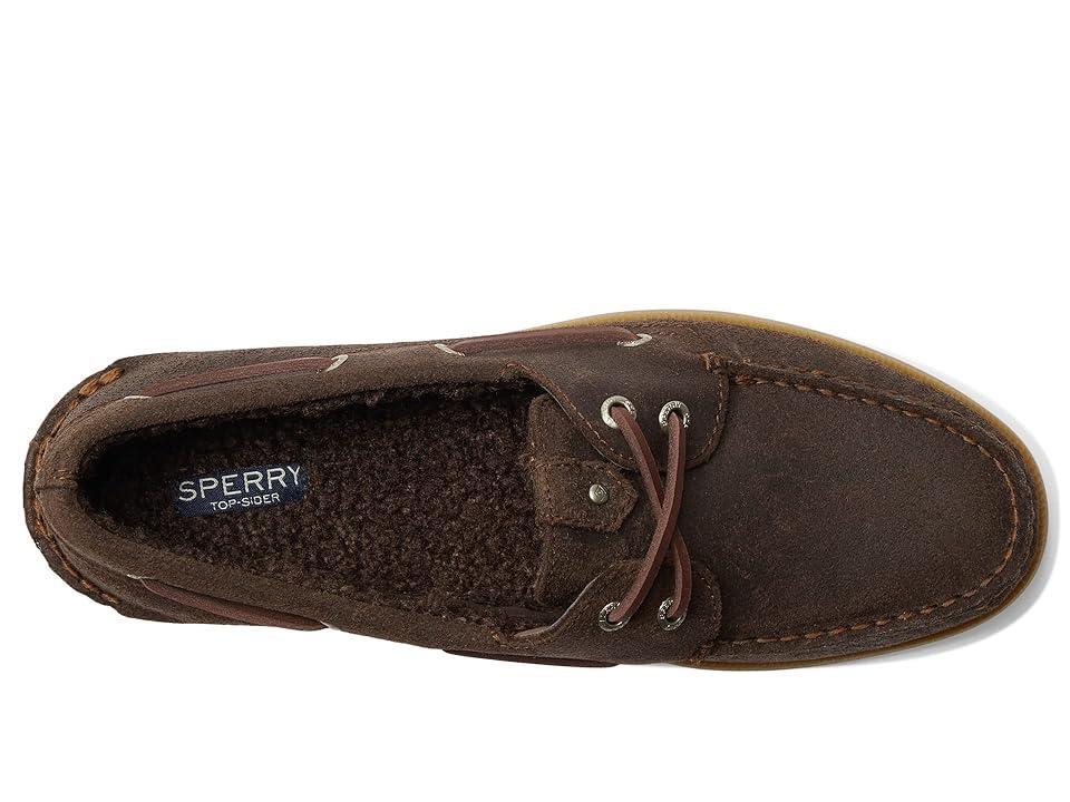 Sperry A/O 2-Eye Seacycled Shearling (Java) Men's Shoes Product Image