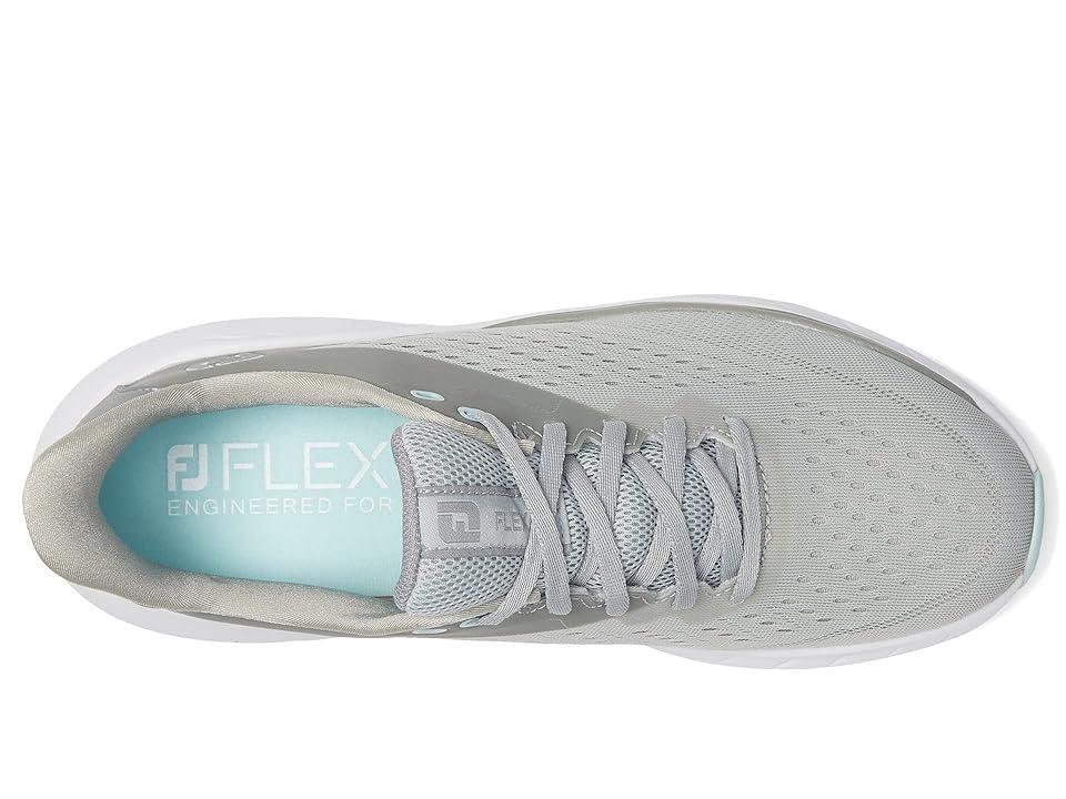 FootJoy FJ Flex XP Golf Shoes (Grey/White) Women's Shoes Product Image