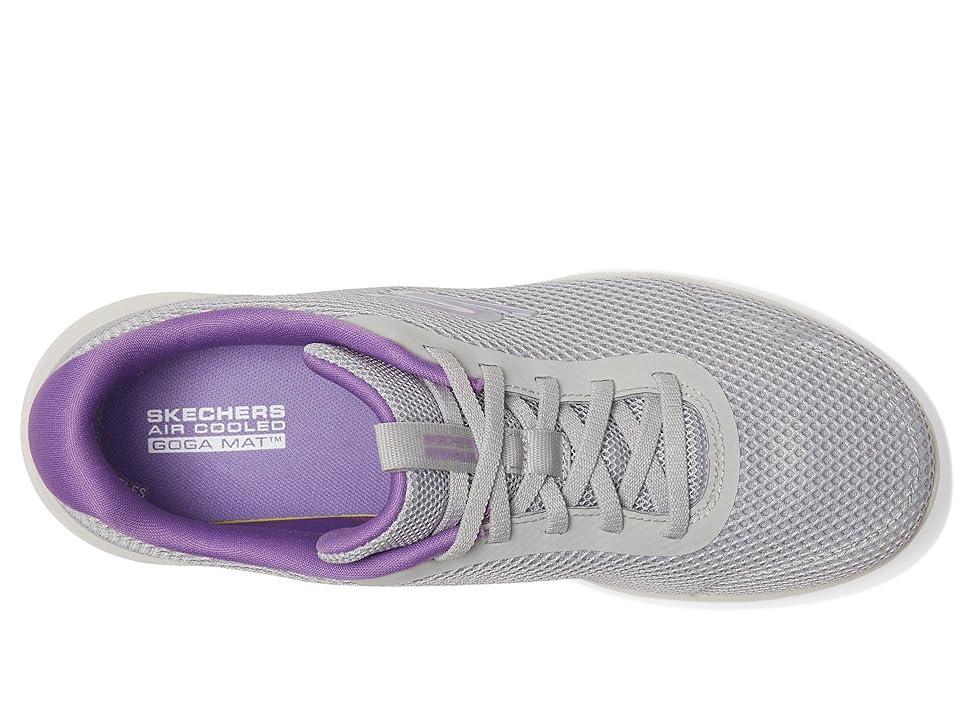 SKECHERS Performance Go Walk Joy - Color Pop Lining (Gray/Lavender) Women's Shoes Product Image