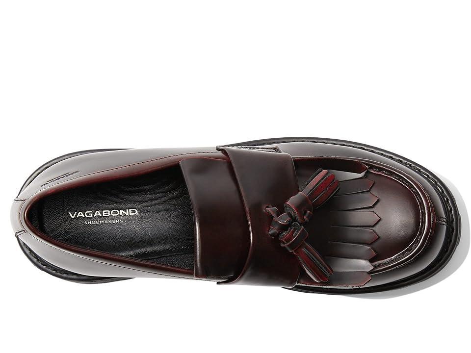 Vagabond Shoemakers Cosmo 2.0 Polished Leather Loafer (Dark Bordo) Women's Shoes Product Image