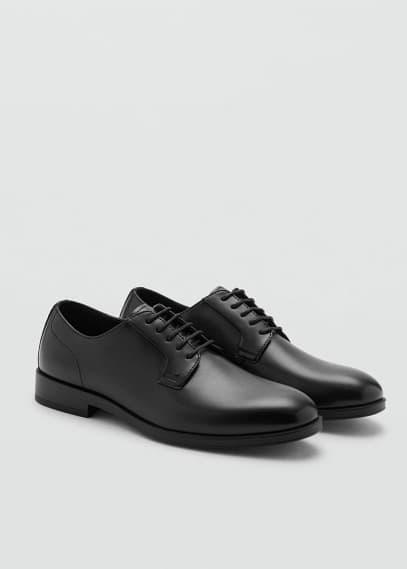 MANGO MAN - Leather effect suit shoe blackMen Product Image