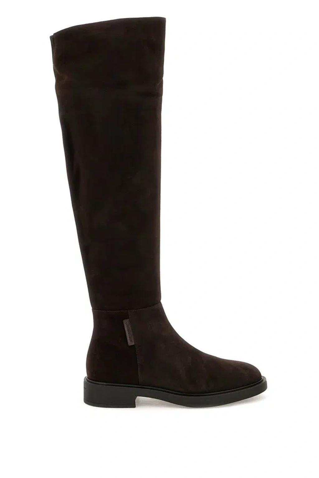 GIANVITO ROSSI Boots Lexington  Suede In Brown product image