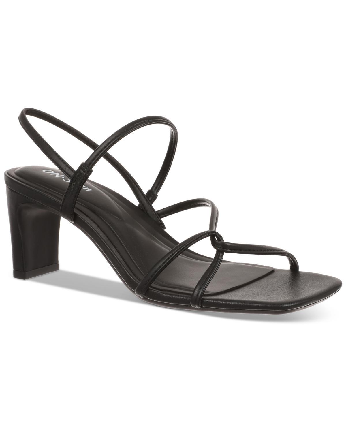 On 34th Womens Cloverr Strappy Block-Heel Sandals, Created for Macys Product Image