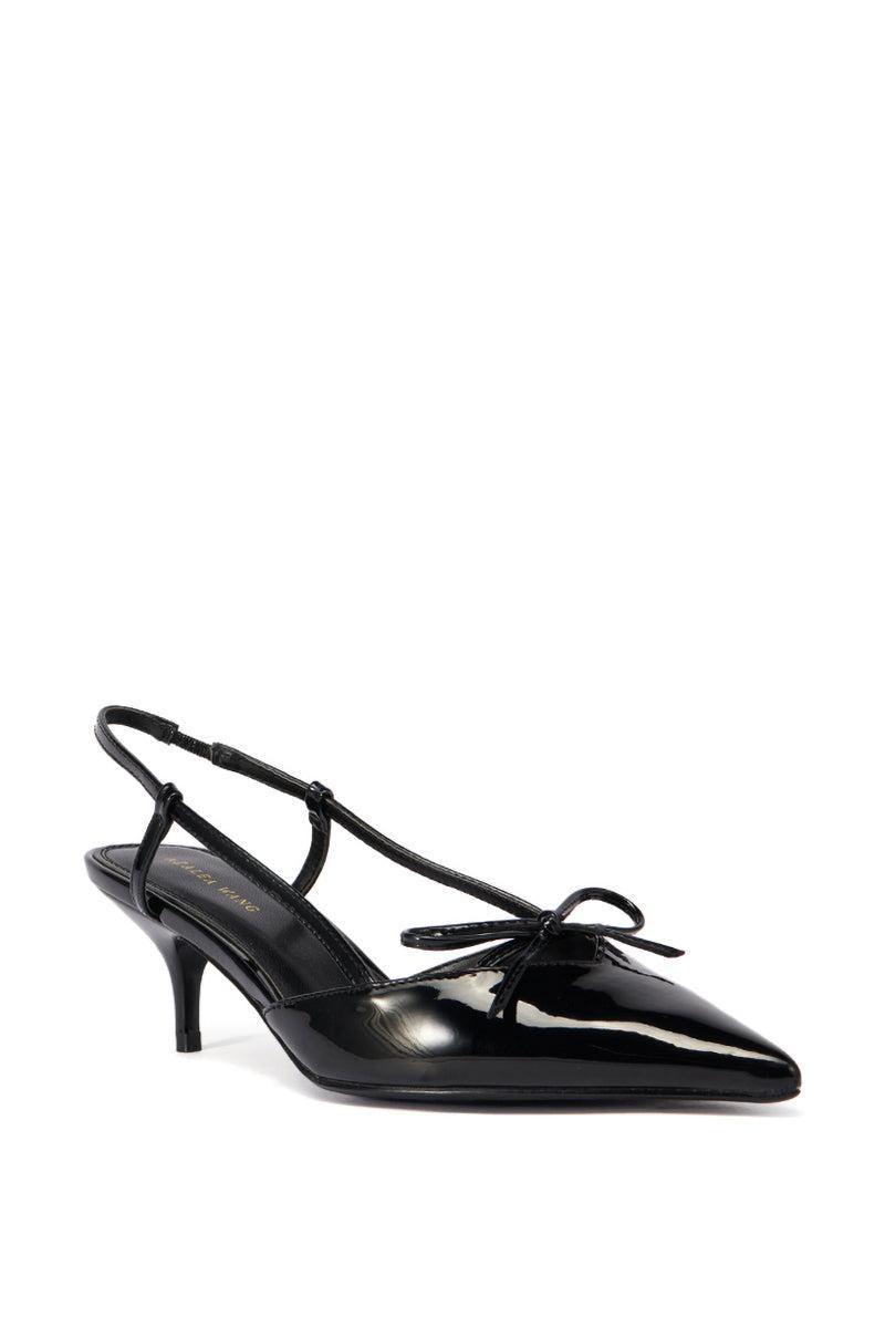 AZALEA WANG CORDIS BLACK SLINGBACK PUMP Product Image