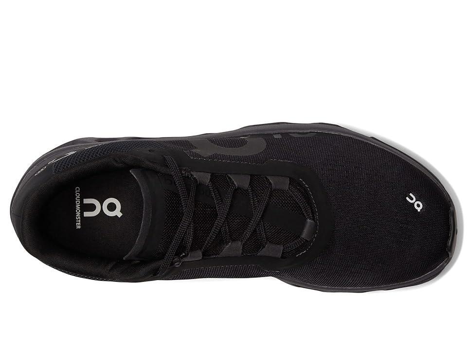 On Womens On Cloudmonster - Womens Running Shoes Black/Magnet Product Image