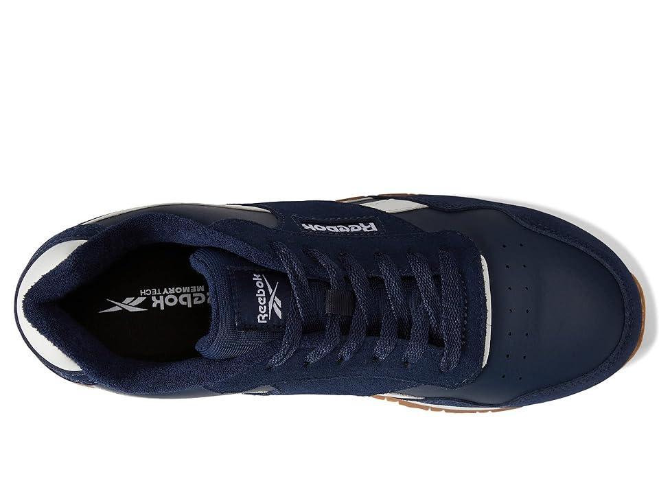 Reebok Harman Work Mens Leather & Suede Composite-Toe Shoes Blue Product Image