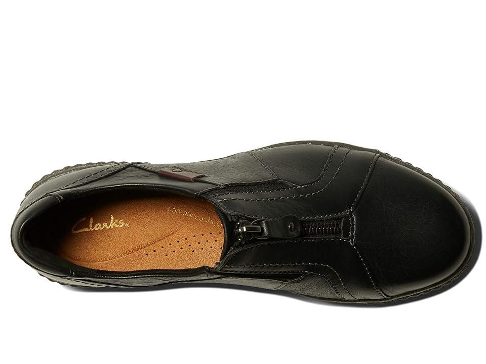 Clarks Magnolia Zip Leather) Women's Shoes Product Image